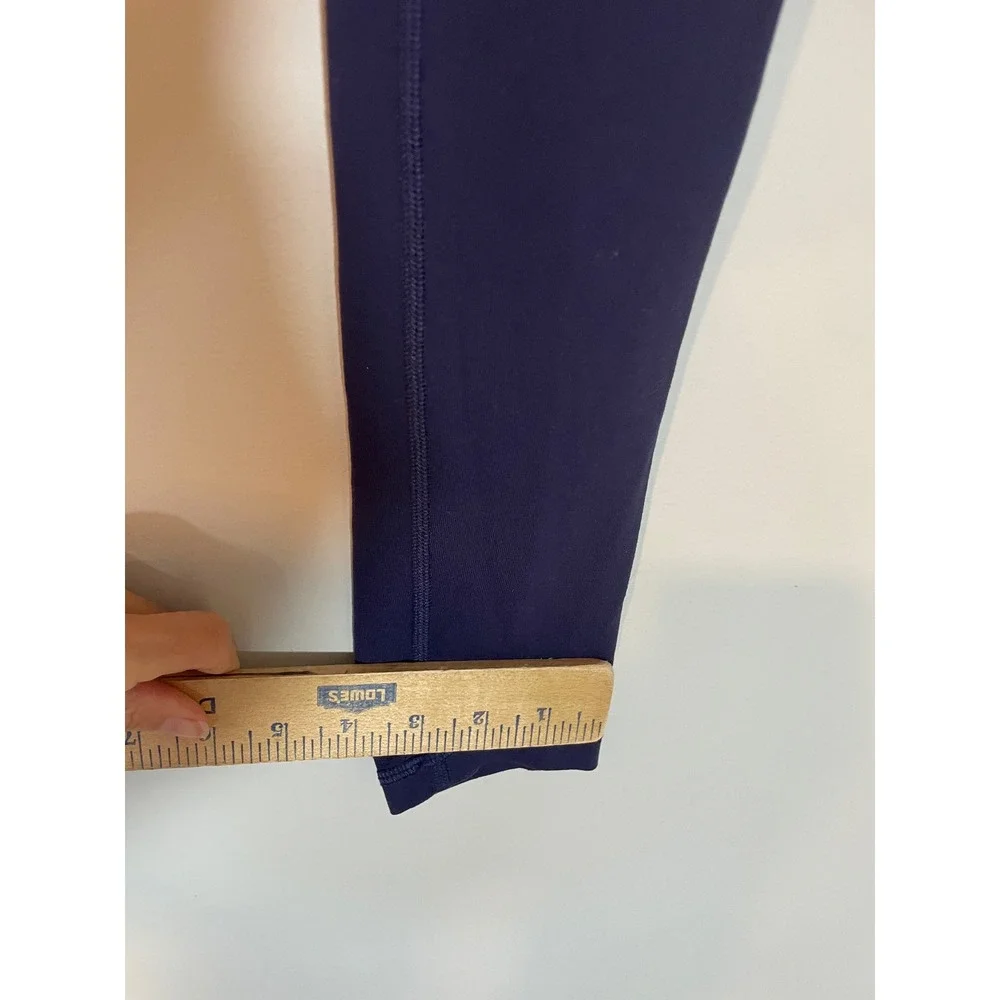 Alo‎ Yoga High Waist Coast Stirrup Legging Mesh Navy Blue Medium Full Length